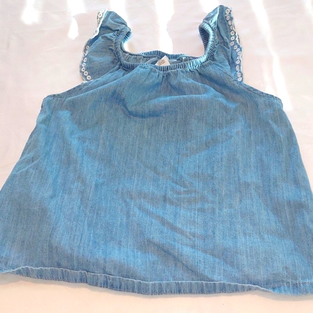 Denim Top Girls  Size 8 to 9 years .Good Condition  No flaws
